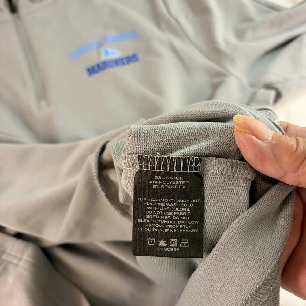 Mercer + Mettle Stretch Quarter-Zip Pullover Coastal Georgia Mariners Graphic Sm